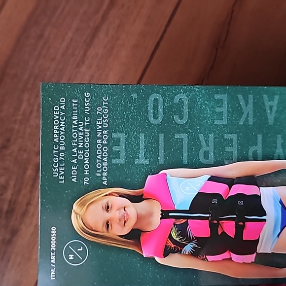 Hyperlite- Life Vest- Youth 55lbs-88lbs Pink/Blue/Black New With Tags- PFD - Picture 2 of 5